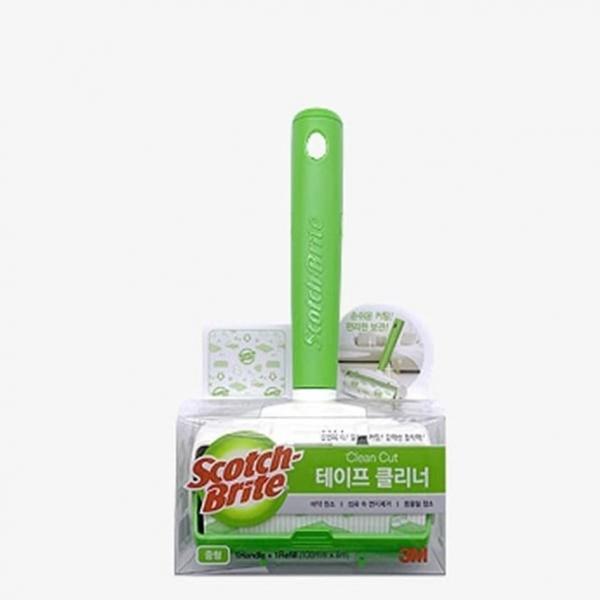 3M 테이프 클리너 돌돌이 청소 클리너 리필1 중형 SET
