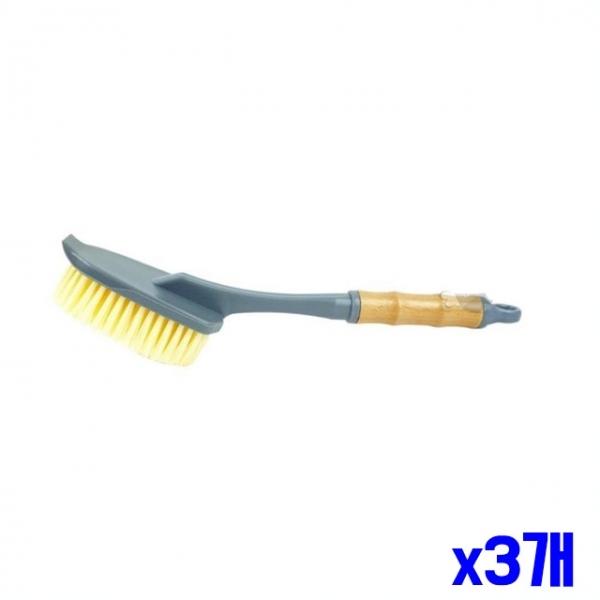 우드 손잡이 청소솔 브러쉬 x3개 욕실바닥청소