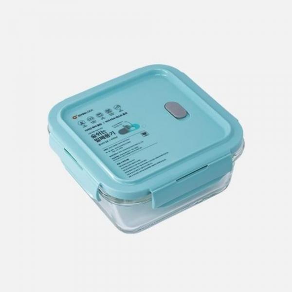 정사각 유리 밀폐용기 570ml 보관 주방용품 음식보관