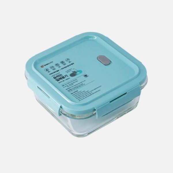 정사각 유리 밀폐용기 690ml 보관 주방용품 음식보관