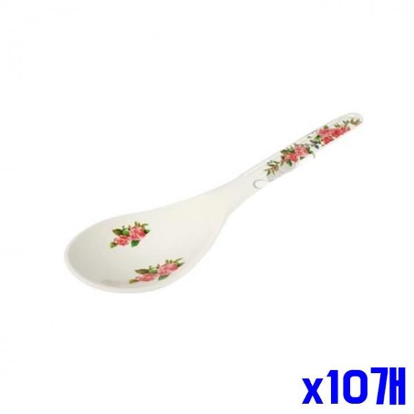 멜라민 재질 플라워 밥주걱 x10개 주방용품 조리도구