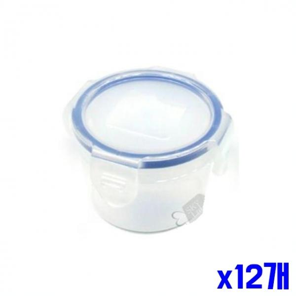 플라스틱 간편용기 원형 250ml 2P x12개 주방용품
