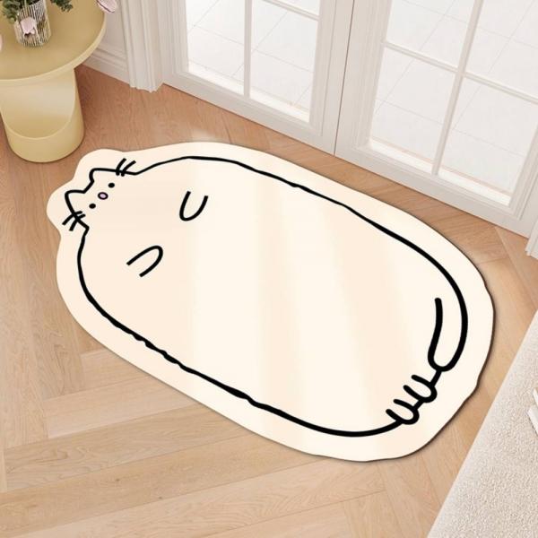 바닥 규조토발매트 고양이 빨아쓰는 주방매트 욕실매트 40x60