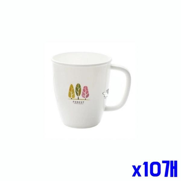가벼운 손잡이 양치컵 대 x10개 칫솔컵 욕실소품