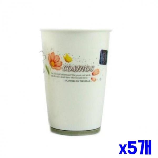 플라워 양치컵 소 x5개 어린이집컵 칫솔컵 욕실소품