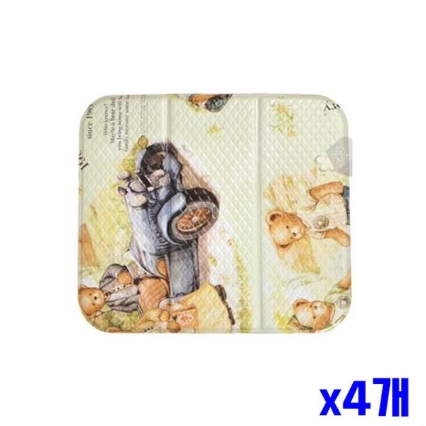 3단 접이식 다용도매트 미니 x4개 욕실매트 쿠션매트