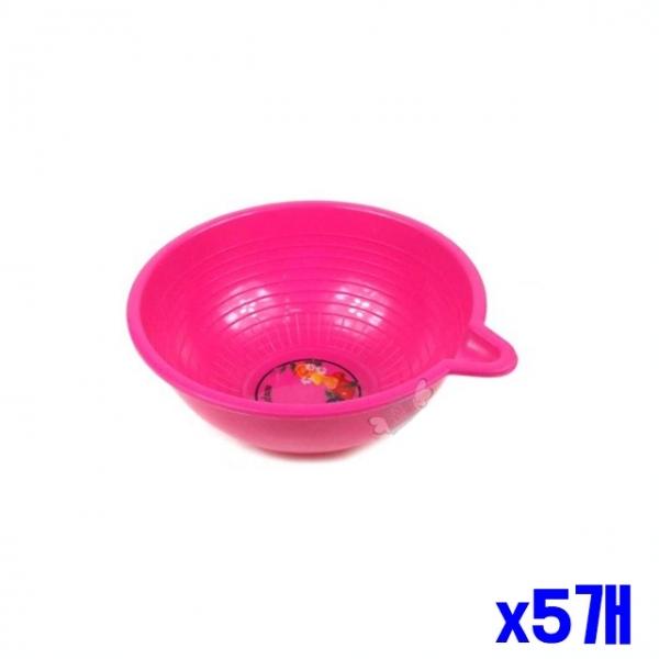 플라스틱 컬러 욕실 바가지 25x28x10cm x5개 물바가지