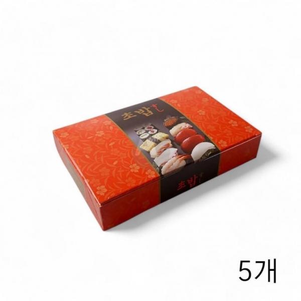 초밥 용기 종이 1호 193X 125X 35mm 50 입 5개 일회용 스시 포장 배달