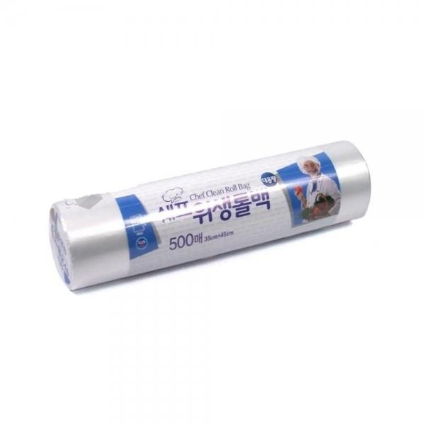 업소용 위생 롤팩 35X45 500매 일회용비닐롤백 롤타입