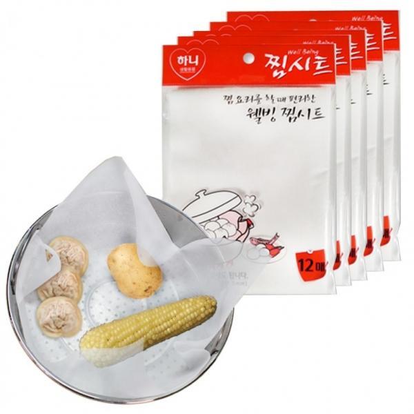 하니 다회용 위생조리용 찜시트 5포장 60매