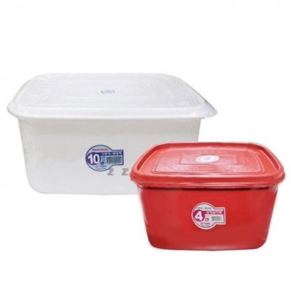 대영 밀폐용기 냉장고 보관용기 반찬통 김치통 4L