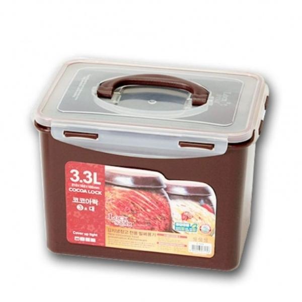 락스타 밀폐용기 냉장고 보관용기 반찬통 김치통 3.3L
