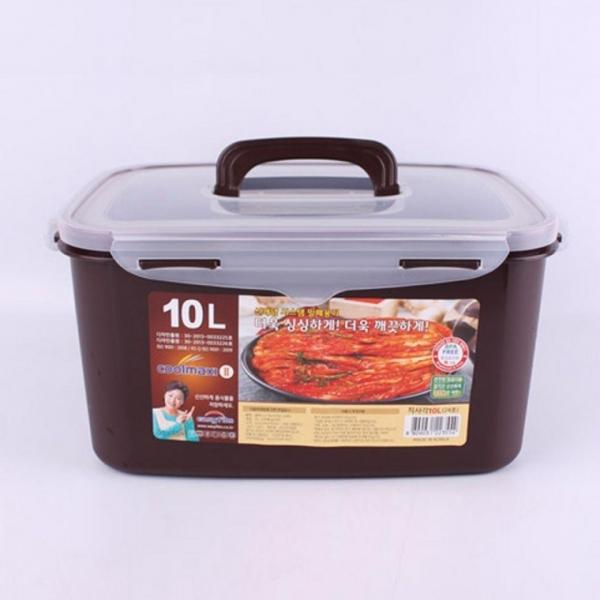 김치보관용기 밀폐통 보관 김 10L김치용기 플라스틱밀폐용기