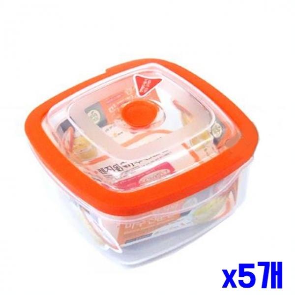 정사각형 전자레인지용기 1000ml x5개