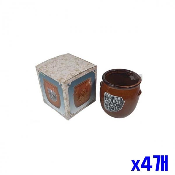 일본식 문양 도자기 다용도용기 수저통 대 x4개