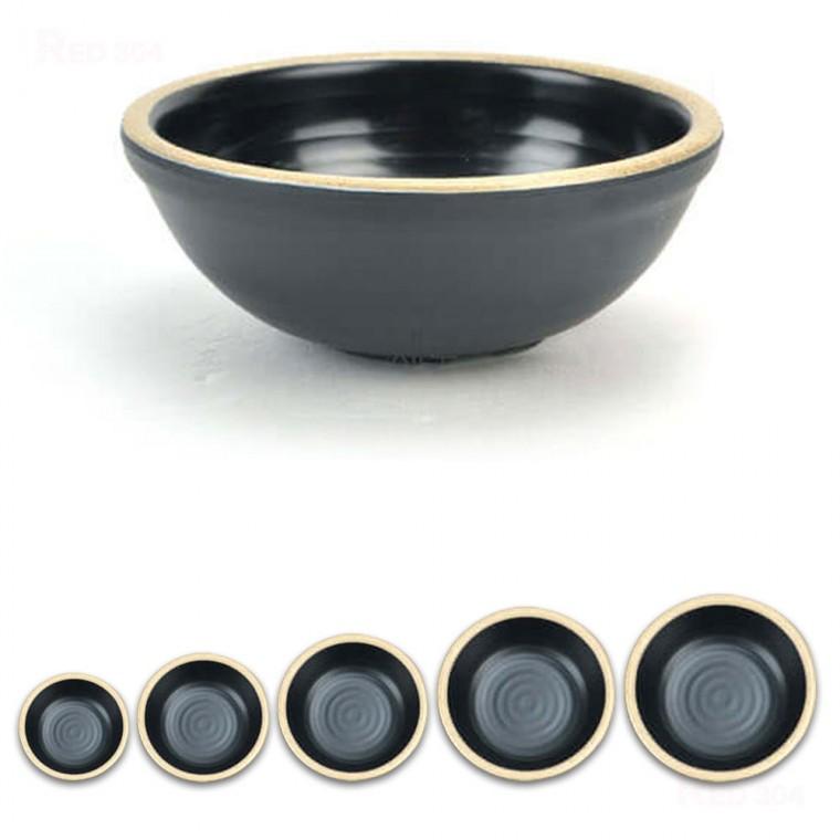 멜라민 한정식 대접 국그릇 국대접 소면 후식 그릇 지름 12.4cm 14.3cm 16.4cm