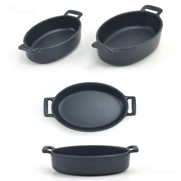 멜라민 양손잡이 그라탕 볶음밥 오므라이스 그릇 반찬그릇 샐러드 디저트 후식 그릇 길이 17.7cm 20.7cm