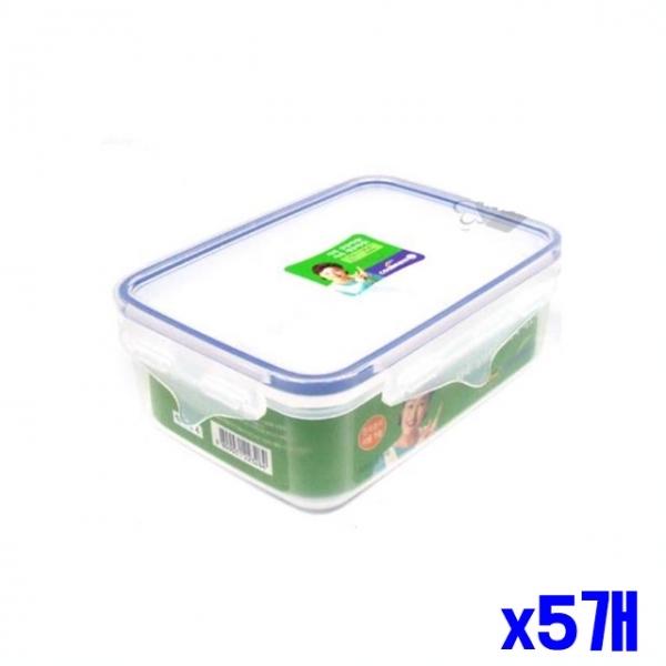 플라스틱 간편용기 직사각 900ml(17x11x6.5cm) x5개