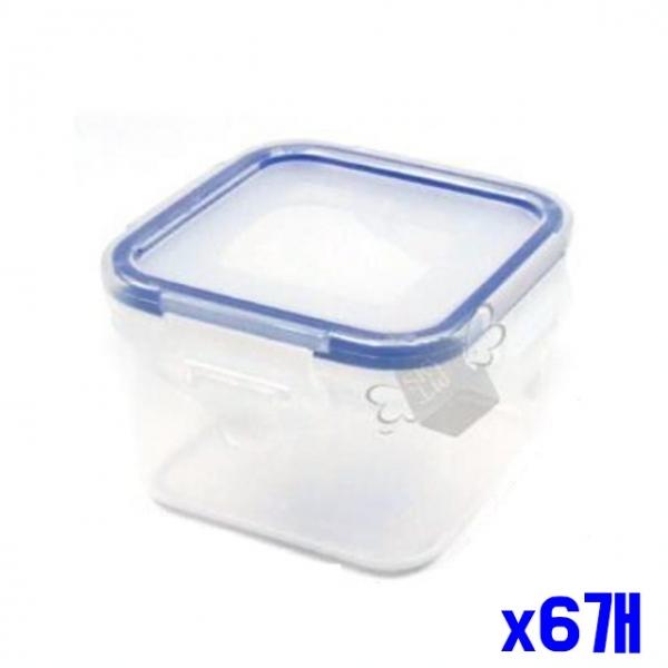 플라스틱 밀폐용기 260ml 2P세트 x6개 플라스틱용기