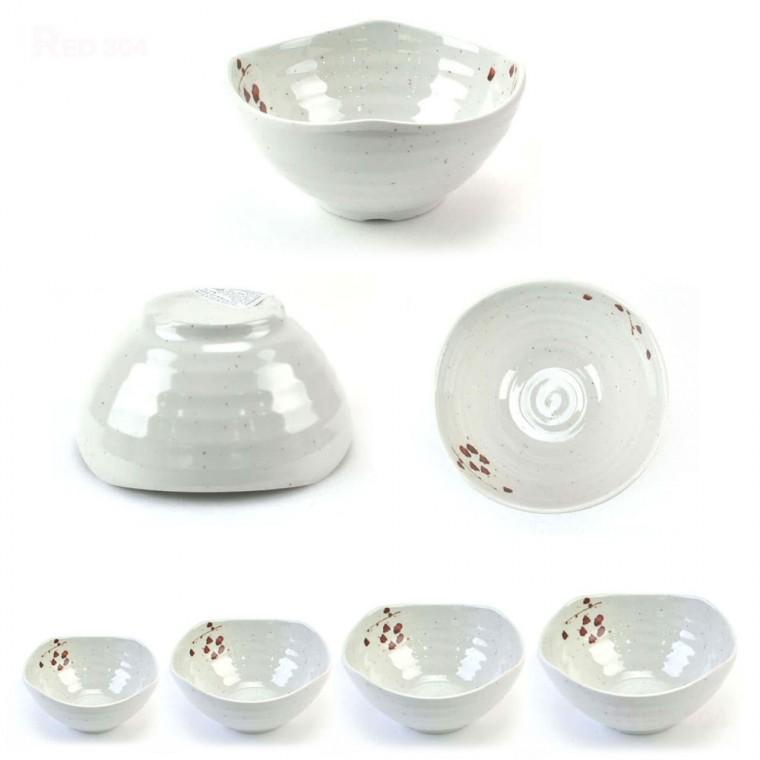 멜라민 일식 공기 밥공기 밥그릇 한정식 대접 국그릇 소면 후식 그릇 지름 12cm 13.7cm 16.2cm