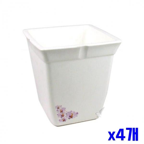 정사각 화분 20.5x20.5x21.5cm x4개 화분용기