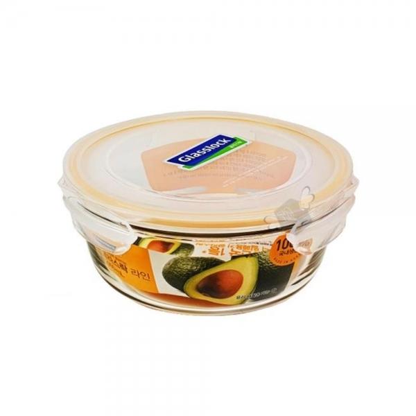 핸디형 원형 유리 밀폐용기 2050ml 유리보관통 보관