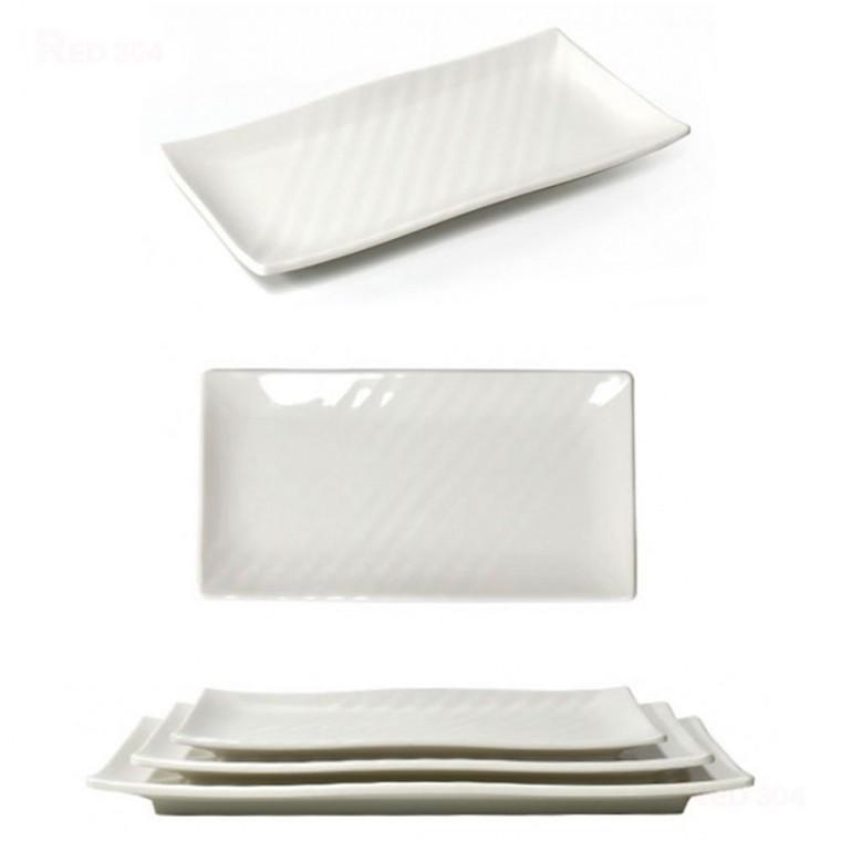 멜라민 긴사각 한식 찬기 생선구이 반찬 접시 김밥 초밥 접시 롤접시 길이 30cm 35cm 39.8cm