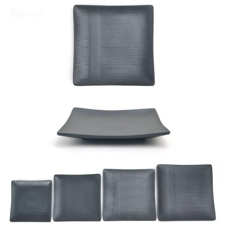 멜라민 사각 한정식 뷔페 음식 반찬 접시 일식 스끼다시 반찬그릇 샐러드 접시 21cm 23.5cm 26cm 28.7cm