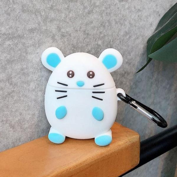 커버 에어팟실리콘커버 마우스 에어팟 케이스 블루