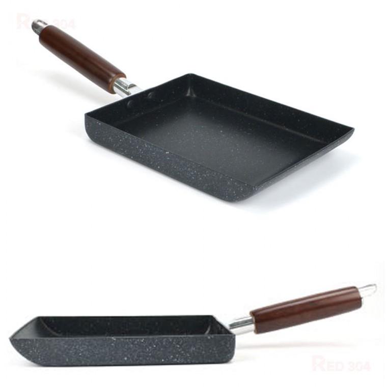 빠른 열전도 경질 코팅 사각 후라이팬 계란말이팬 계란마끼팬 토스트팬 가로 23.5cm 26.4cm