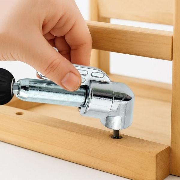 어댑터 코너드릴어댑터 픽스온 직각 (롱-58mm) 실버