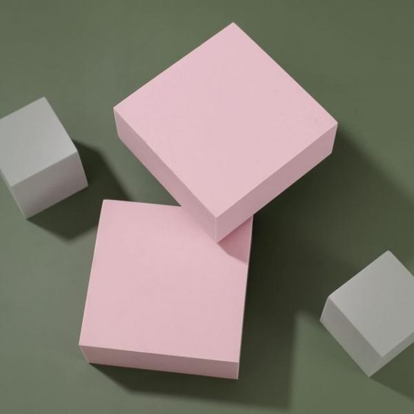 소품받침대 촬영받침대 오브제 사각형 디스플레이박스 (10x10x4cm) 핑크