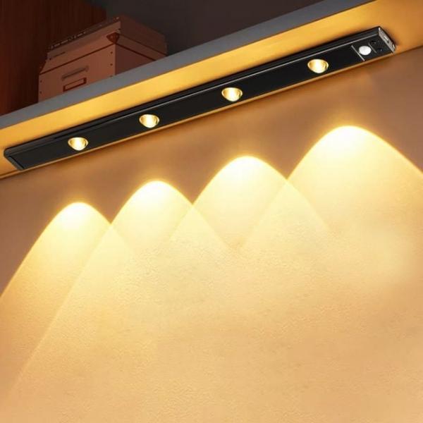 현관등 계단등 USB충전 무선 LED 센서등 블랙 (50cm)
