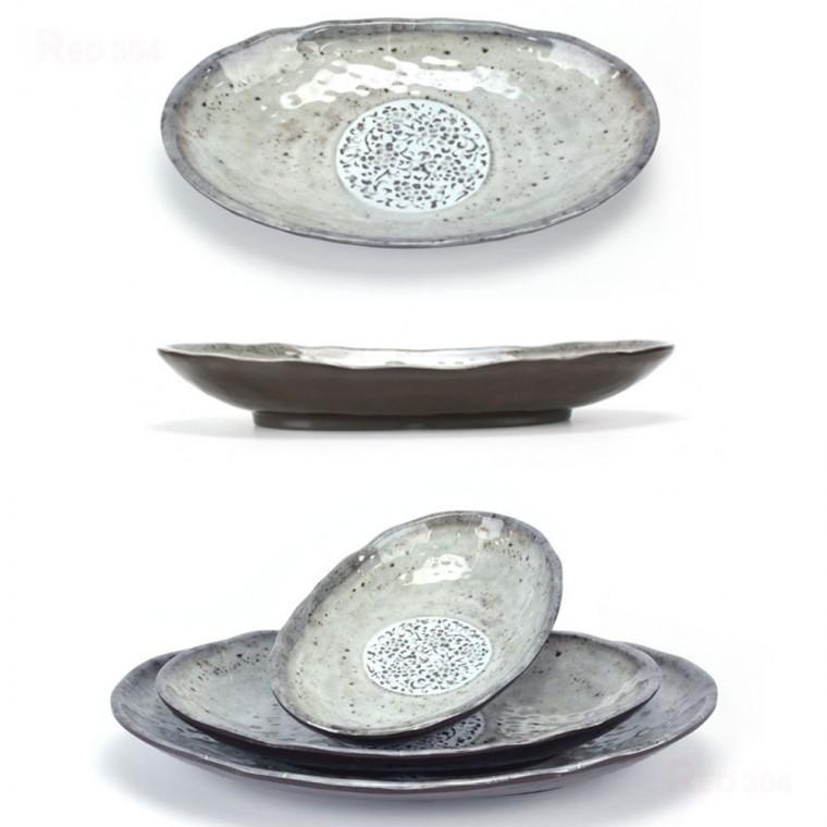 멜라민 한정식 찬기 김치그릇 반찬접시 반찬그릇 샐러드 디저트 접시 길이 21.3cm 26cm 31.5cm