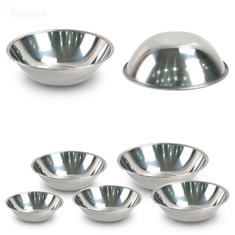 국산 스텐 다라이 비빔 양푼이 쌀 야채 믹싱볼 외경 24cm 27cm 28.6cm 30.5cm 33cm
