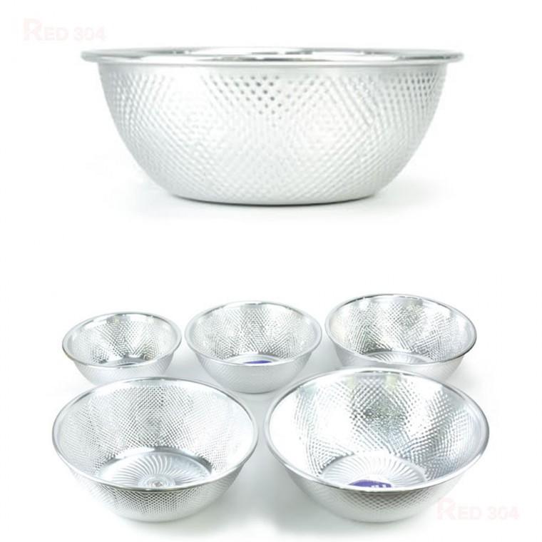 엠보싱 믹싱볼 양푼이 다라이 쌀세척 쌀바가지 지름 28.5cm 32.7cm 36.3cm 39cm