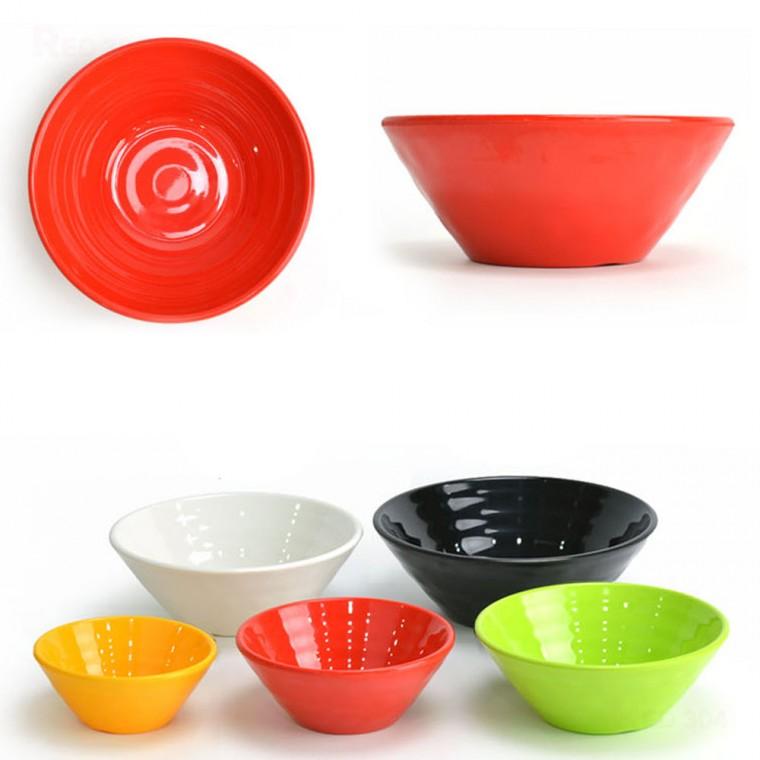 칼라 멜라민 한식 대접 라면 국수 우동 그릇 면기 면그릇 비빔밥 덮밥 그릇 지름 20.3cm 22.8cm