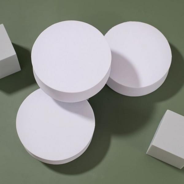 소품받침대 촬영받침대 오브제 원형 디스플레이박스 (10x3cm) 화이트