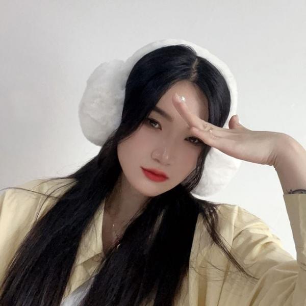 귀마개 겨울귀마개 마카롱 겨울 방한털귀덮개 화이트