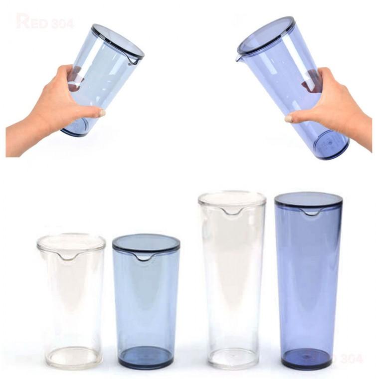 투명 플라스틱 원통형 서빙물병 서빙포트 냉장고 물병 물통 750ml 1000ml 색상선택