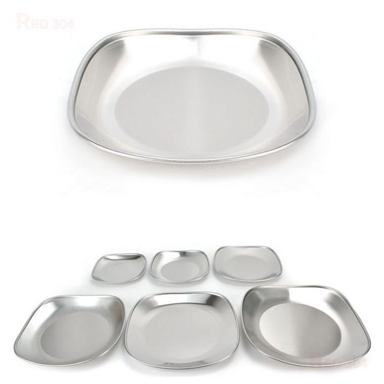 스텐 27종 캠핑접시 디저트 간식 접시 반찬접시 반찬그릇 18cm 20cm 22.7cm 27cm 29cm 31.3cm