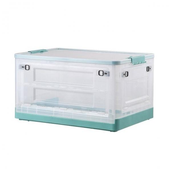 투명 접이식 리빙 대형폴딩박스 (90L) 그린