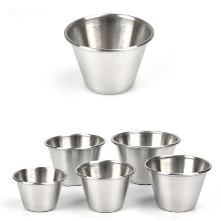 스텐 27종 간장 마늘 쌈장 양념 소스 종지 찬기 캠핑 반찬 그릇 5.8cm 6.5cm 7.2cm 7.7cm 8.7cm