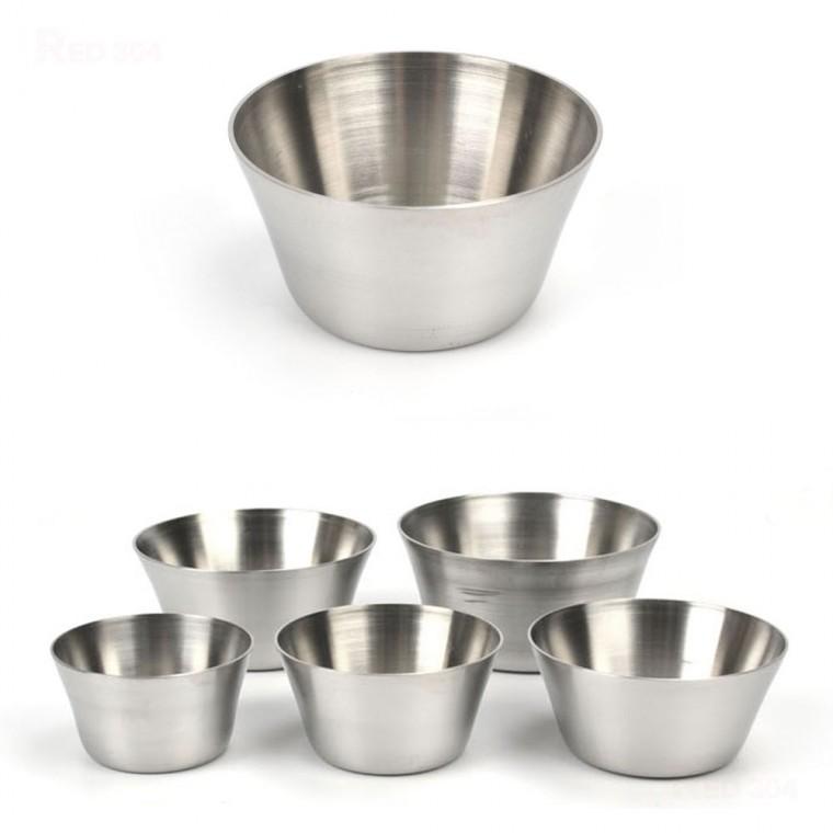 스텐 27종 마늘 쌈장 간장 양념 소스 종지 캠핑 반찬 그릇 5.5cm 6.2cm 7cm 7.5cm 8.2cm