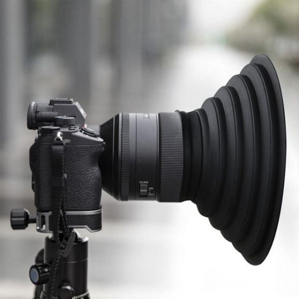 카메라 스커트 커버 70mm 유리 케이스 빛반사 제거 사진 창문 촬영 후드 액세서리