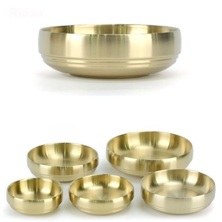 티타늄 한정식 찬기 반찬그릇 양념 소스 종지 그릇 앞접시 지름 8.7cm 10.2cm 11.6cm 13.2cm 16cm