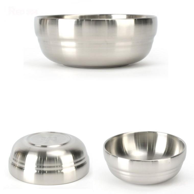보온 보냉 이중구조 스텐 27종 한정식 대접 국그릇 국대접 국공기 지름 14cm 3호