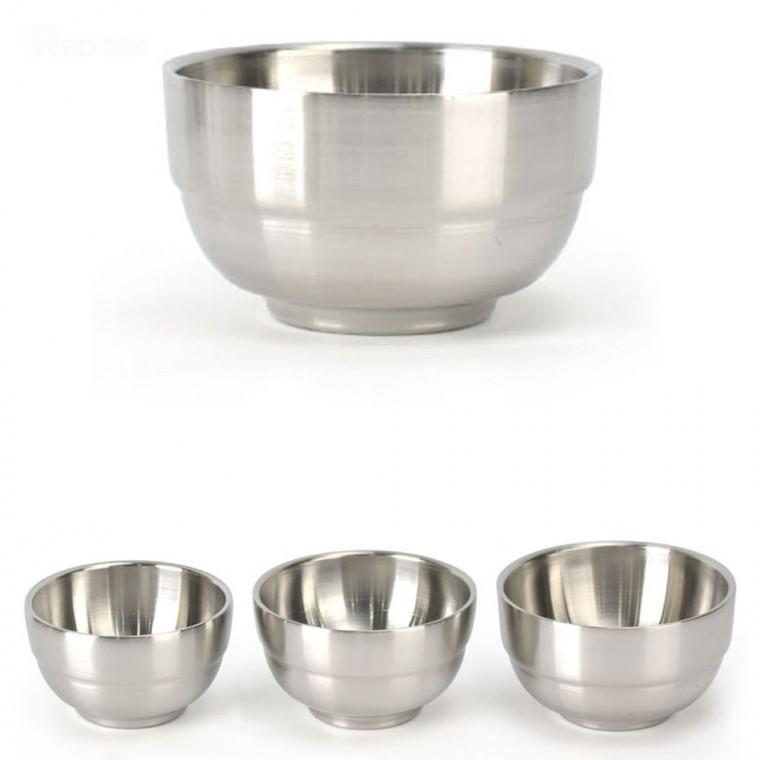 보온 보냉 이중구조 스텐 27종 한정식 후식 그릇 죽그릇 지름 10cm 10.7cm 11.5cm