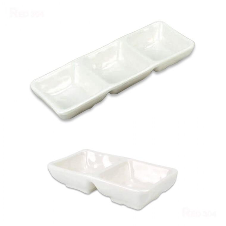 한식 일식 멜라민 2칸 3칸 종지 나눔접시 찬기 마늘 쌈장 초장 간장 와사비 소스 양념 그릇 반찬그릇