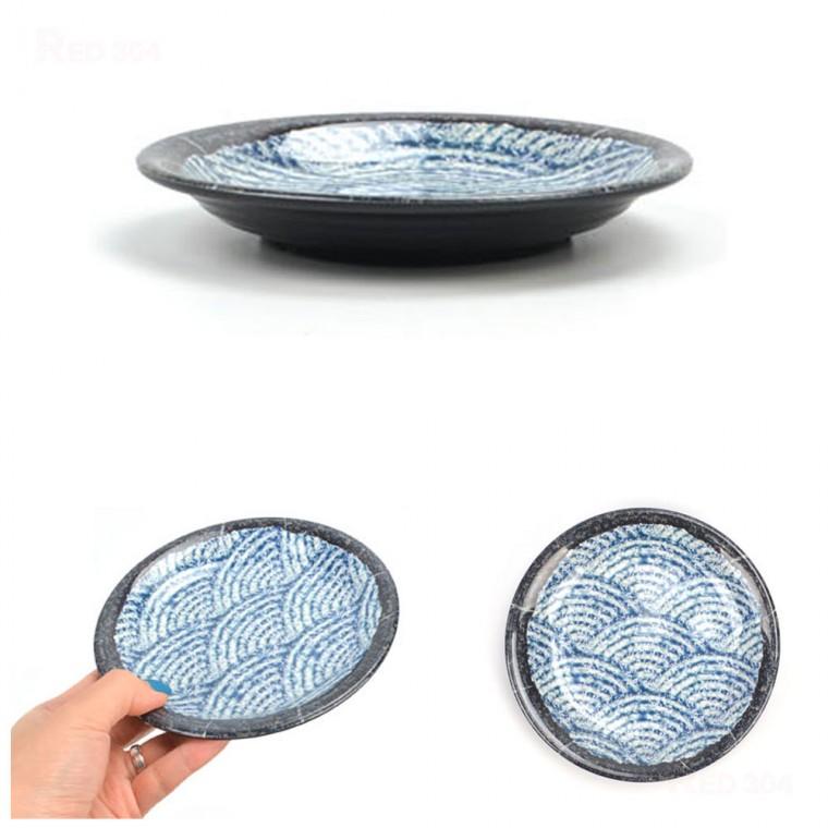 멜라민 고급 일식 찬기 앞접시 스끼다시 반찬그릇 반찬접시 지름 14.8cm 15호